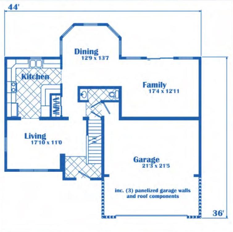 Livingston NNC 2150 Square Foot Two Story Floor Plan